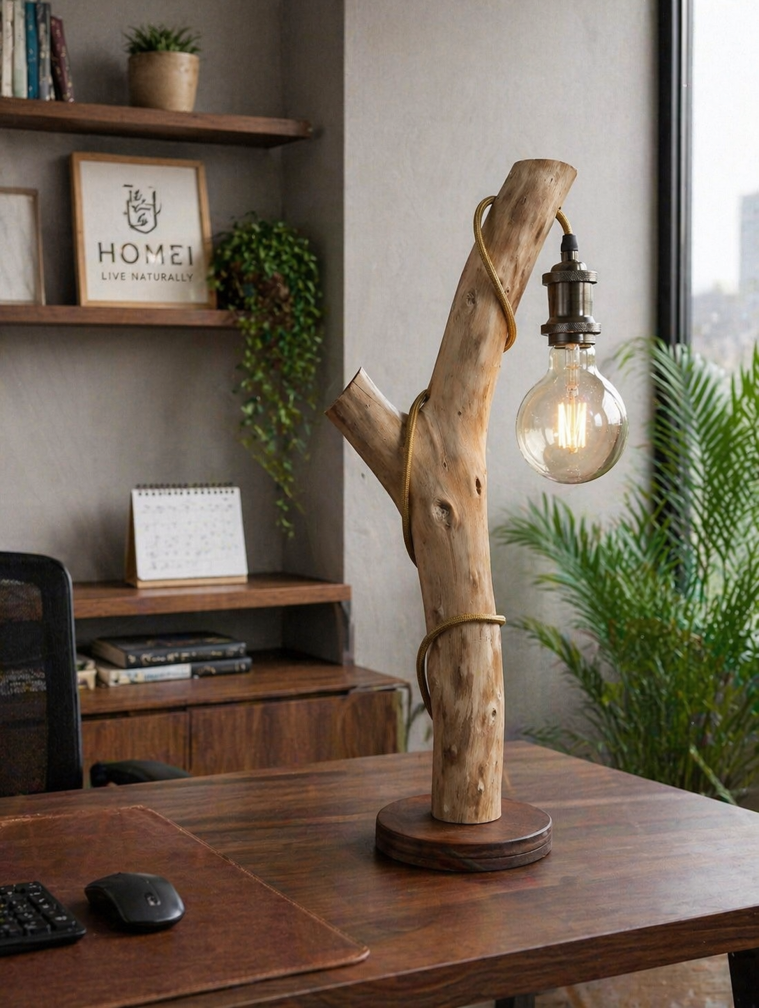 Nordic Oak Ladder Shelf thumbnail 2
